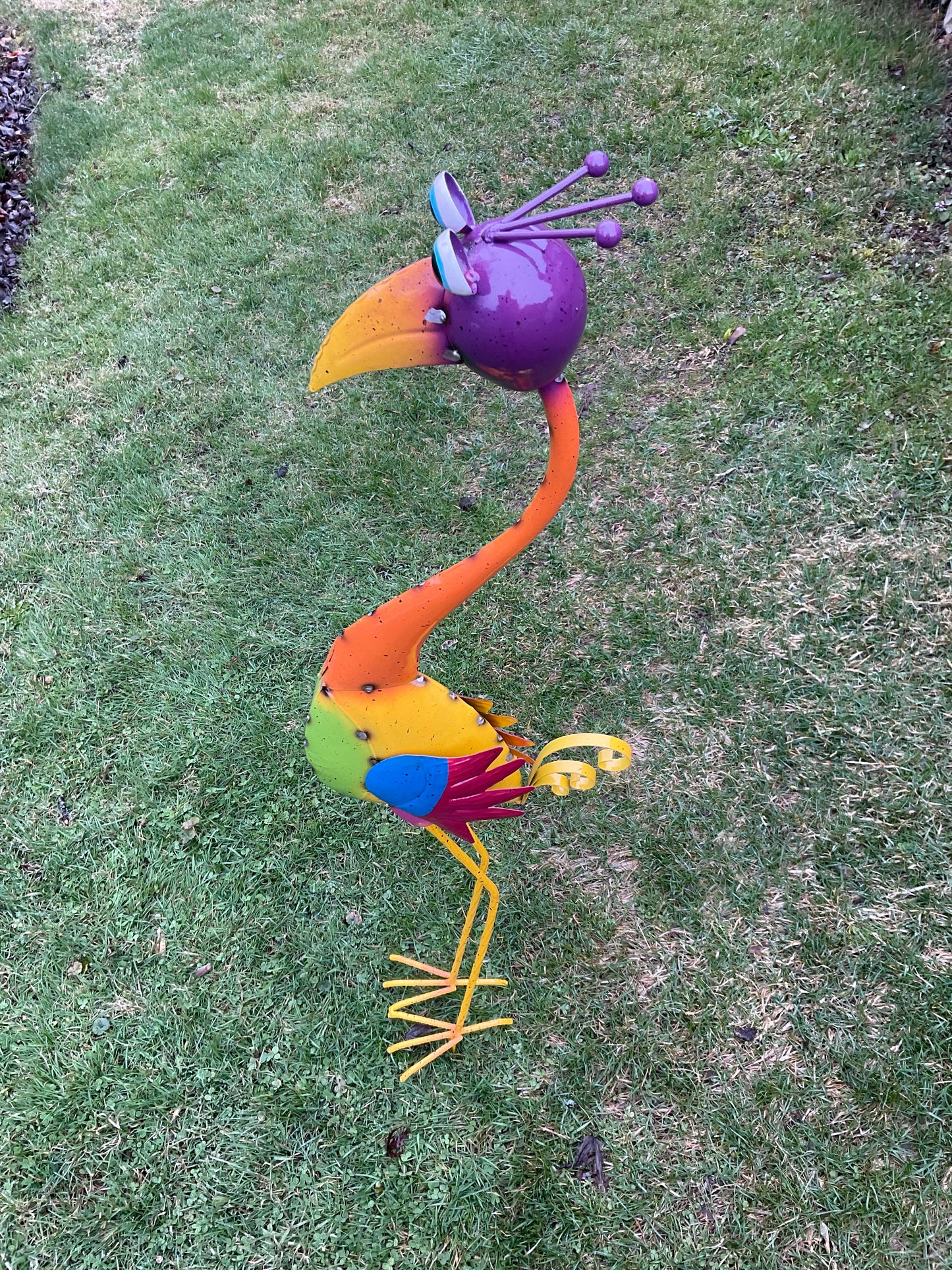 Metal bird garden decor