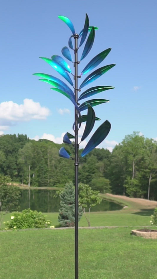 Feather Wind Spinner Blue/Green