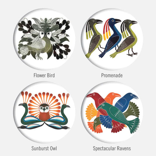 Glass Magnet Set - Artist Kenojuak Ashevak