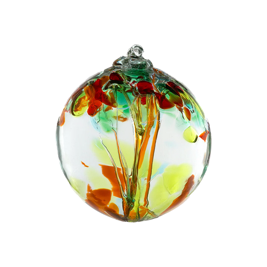 Hand blown glass orb