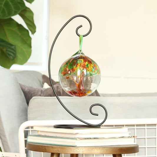 Hand blown glass orb