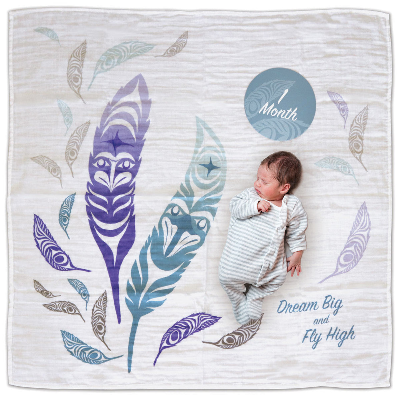 Baby Blanket and Milestone Set - Artist Simone Diamond