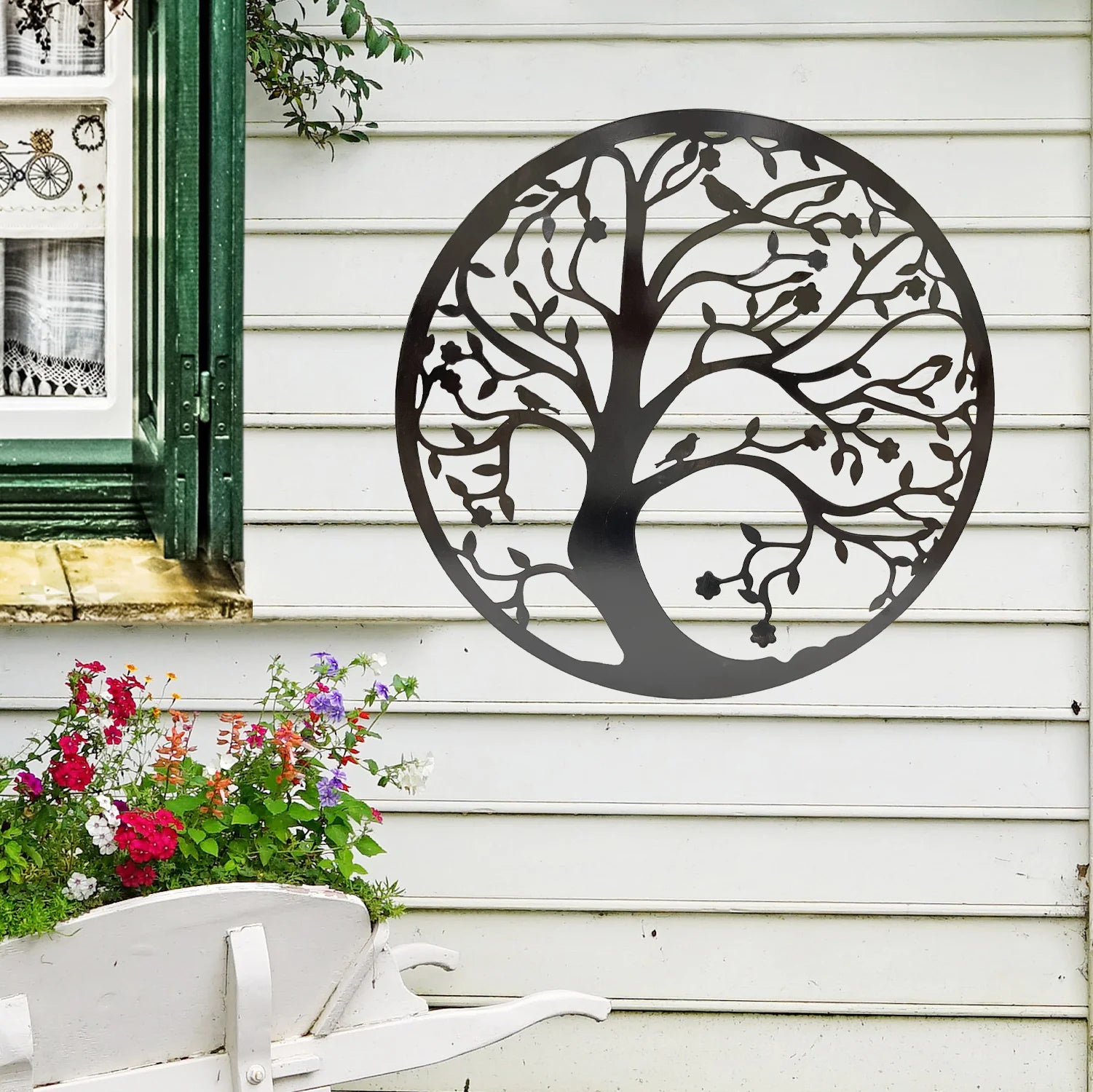 Metal tree of life wall art