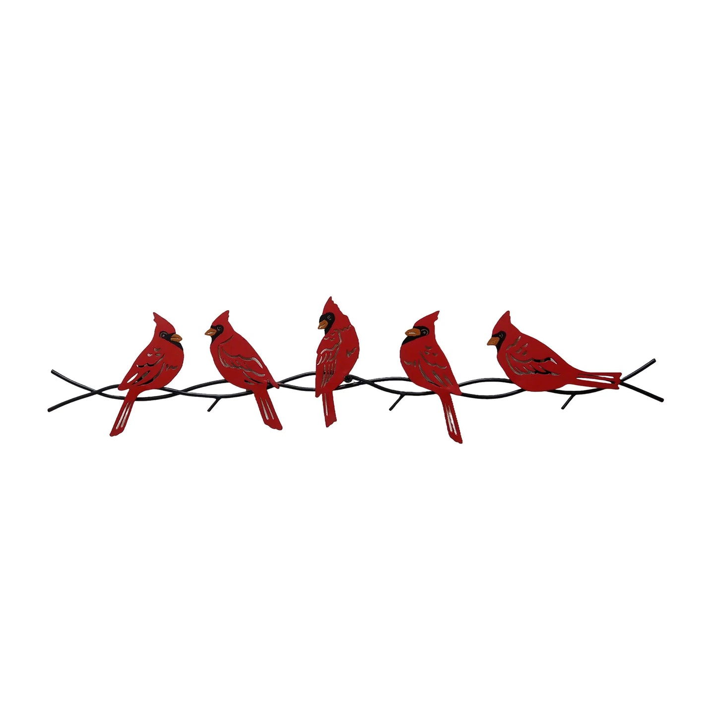 Cardinals metal wall decor