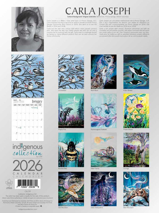 Carla Joseph 2026 calendar