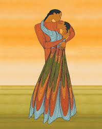 Lovers art card by Maxine noel