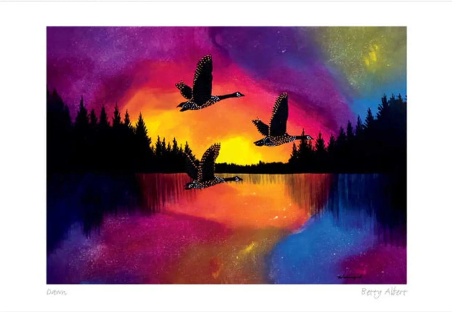 Dawn art card by artist Betty Albert