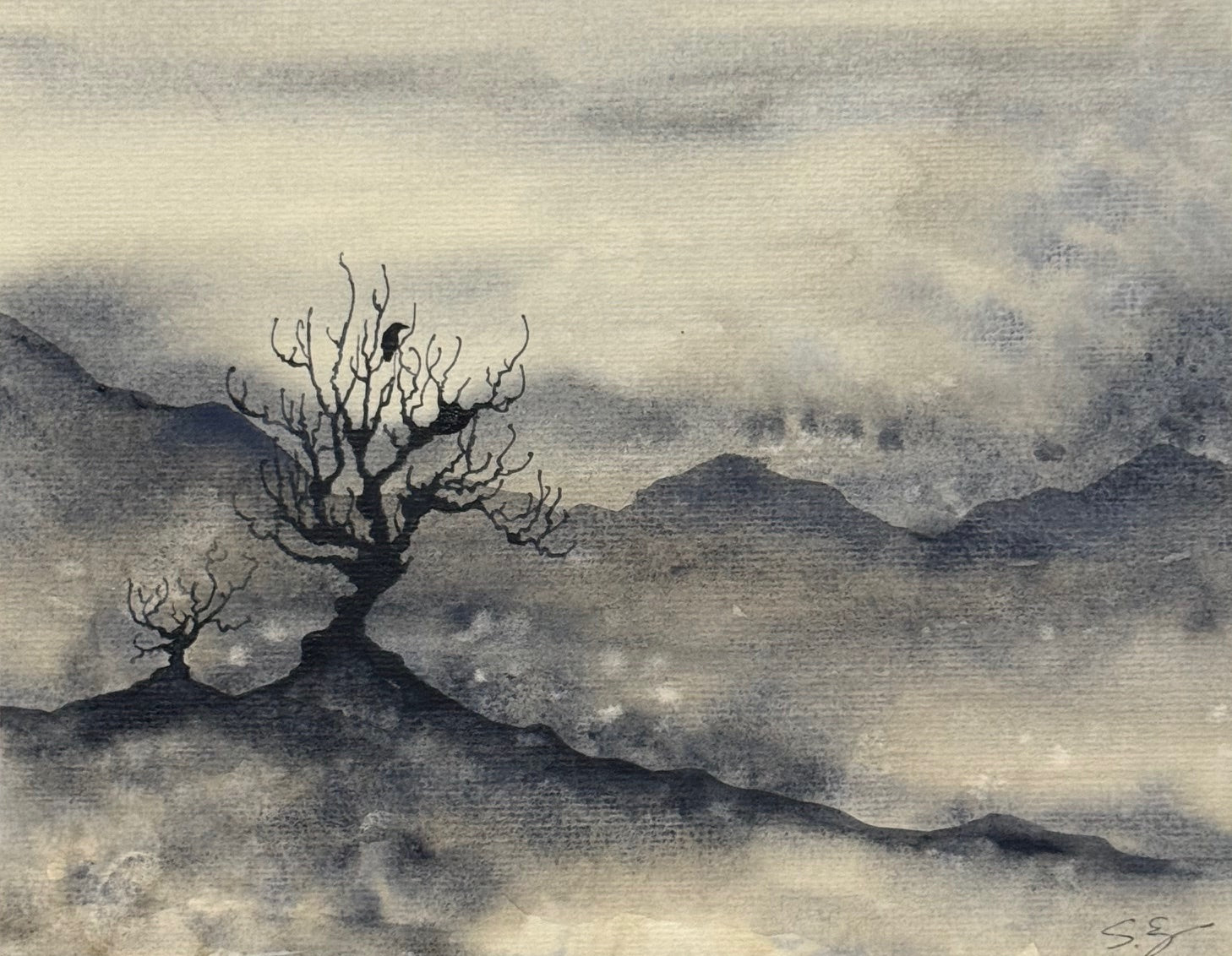 Original watercolour painting by Sue Swartzenburg