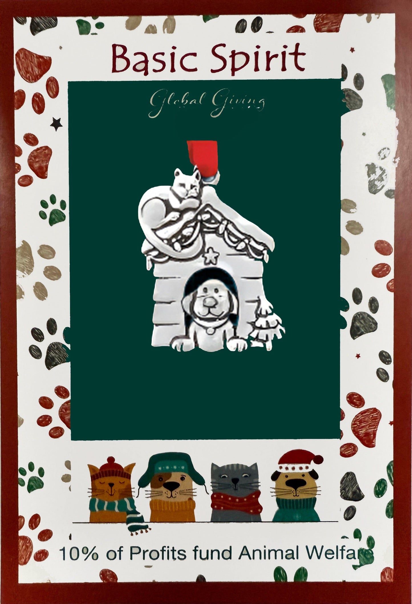 Pewter christmas ornament