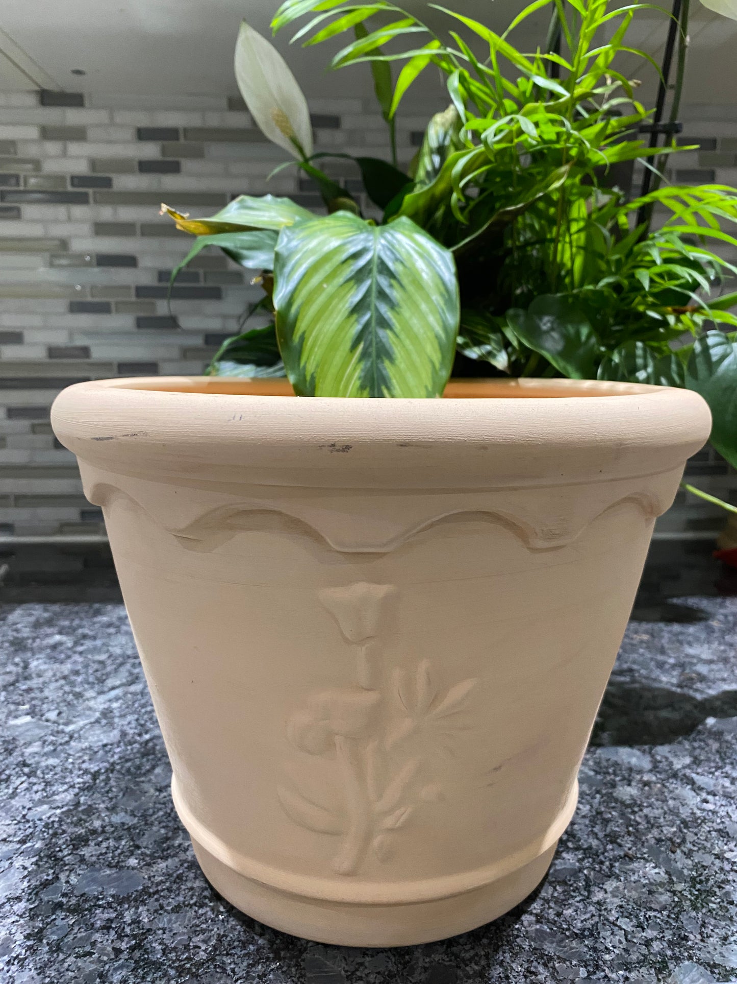 Cocio Bordo Spanish Flower Pot