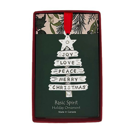 Pewter Christmas ornament