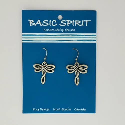 Pewter dragonfly earrings