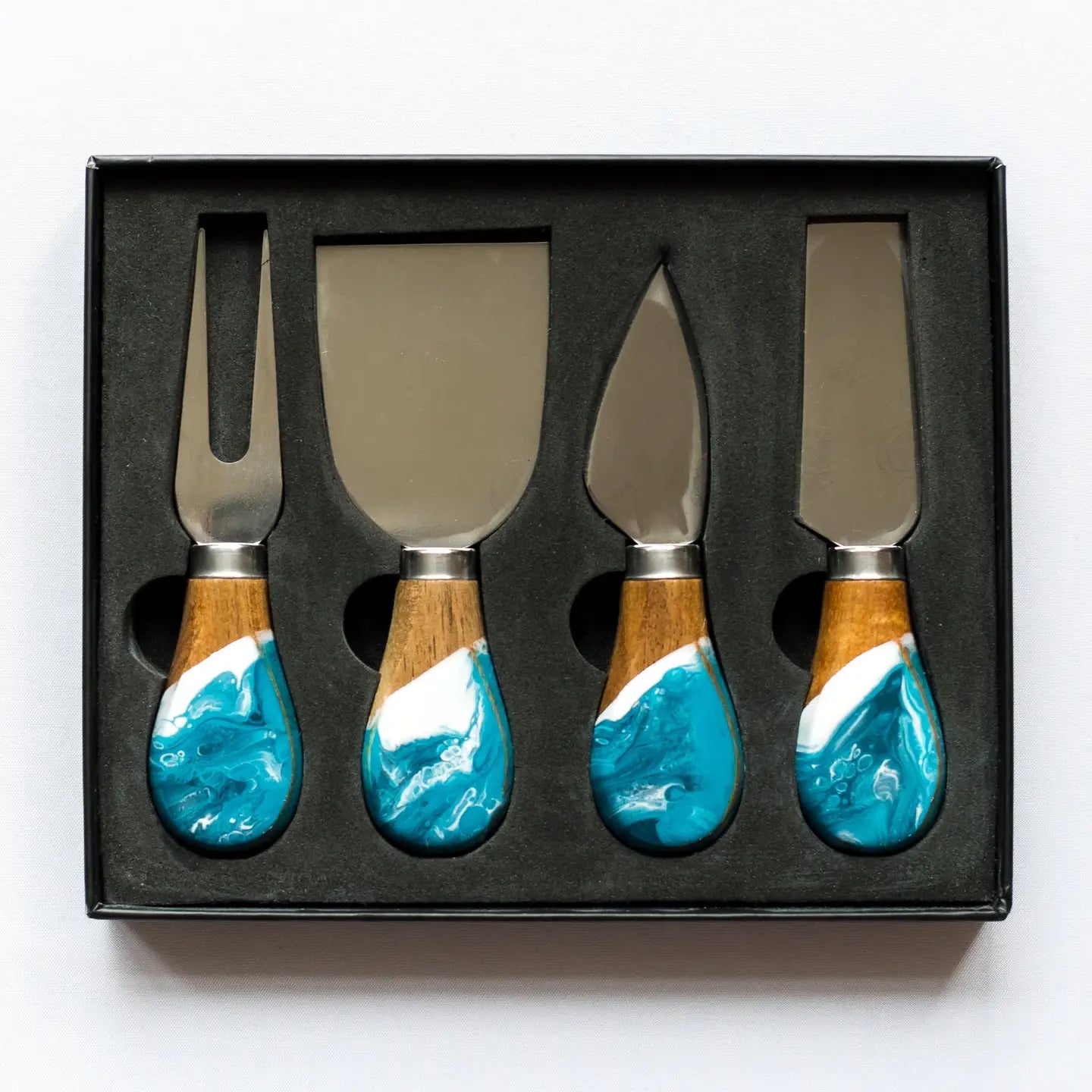 Resin Coated Cheese Knife Set - Set of 4