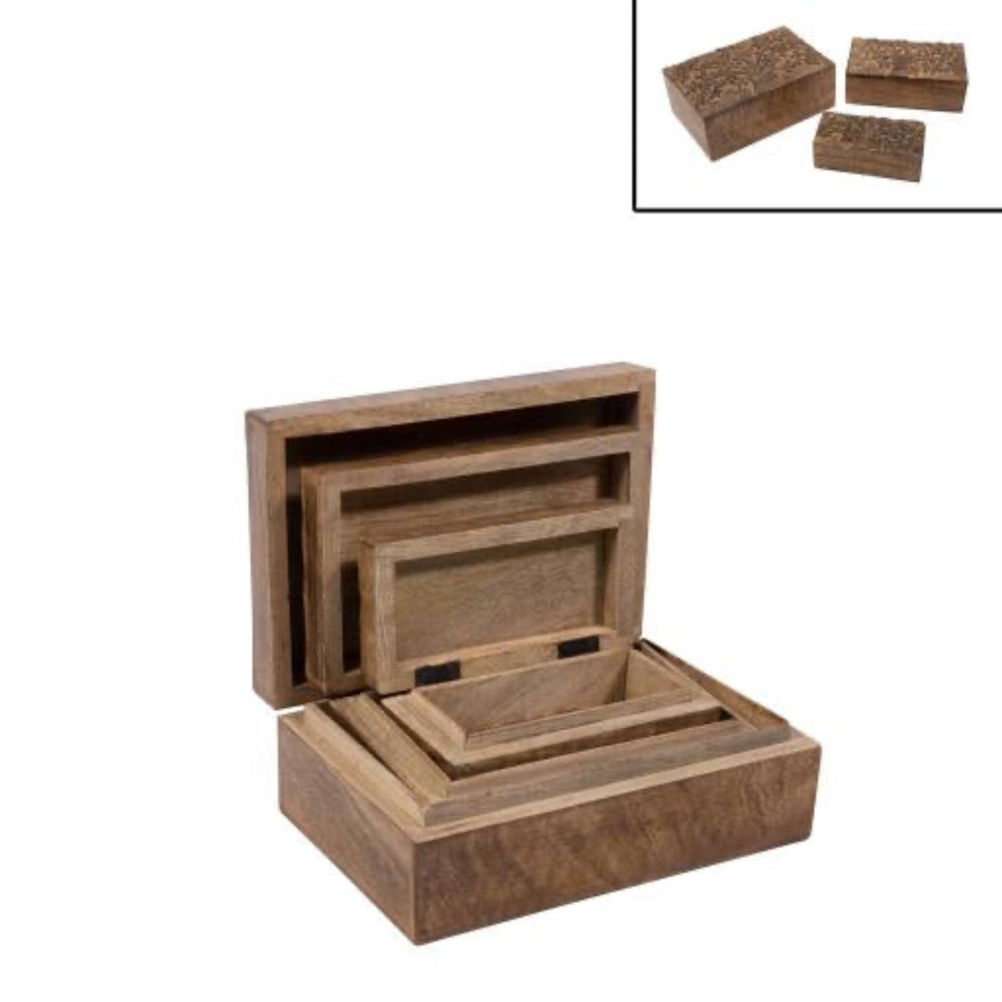 Mango box engraved with tree of life