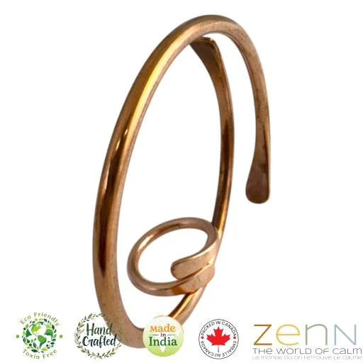 Copper bracelet and ring