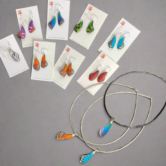 feather necklace Canadian made