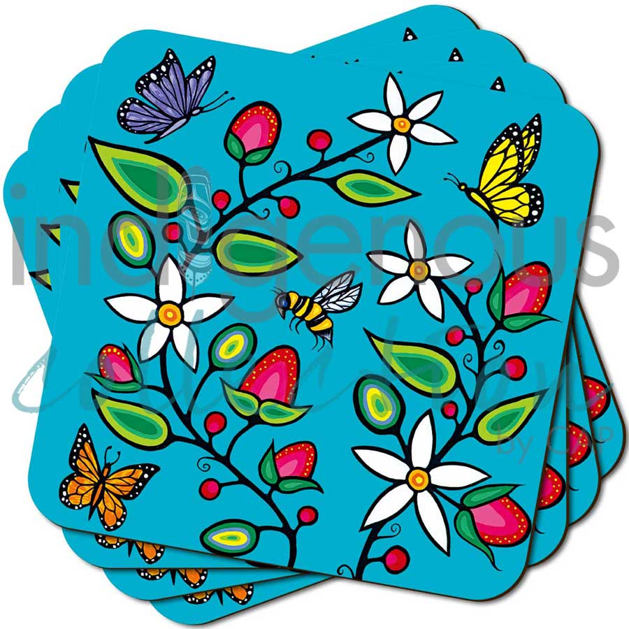 Indigenous artist coasters