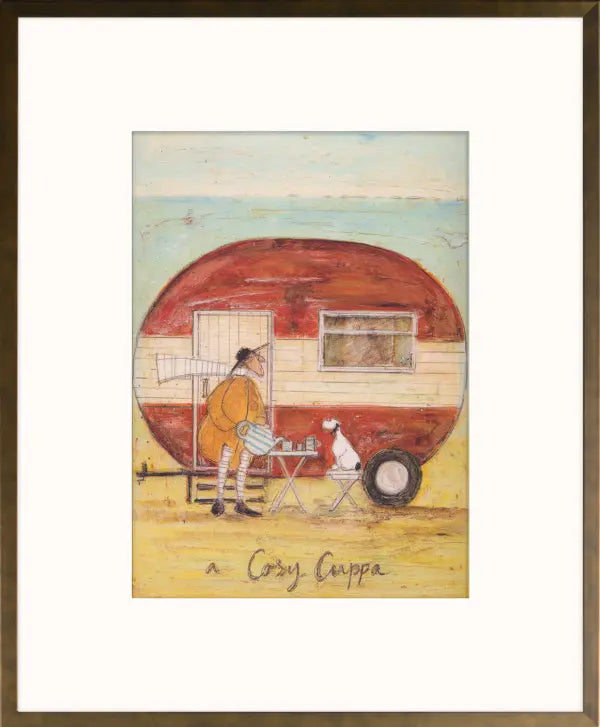 A cozy Cuppa - Framed Print By Sam Toft 14” x 12”