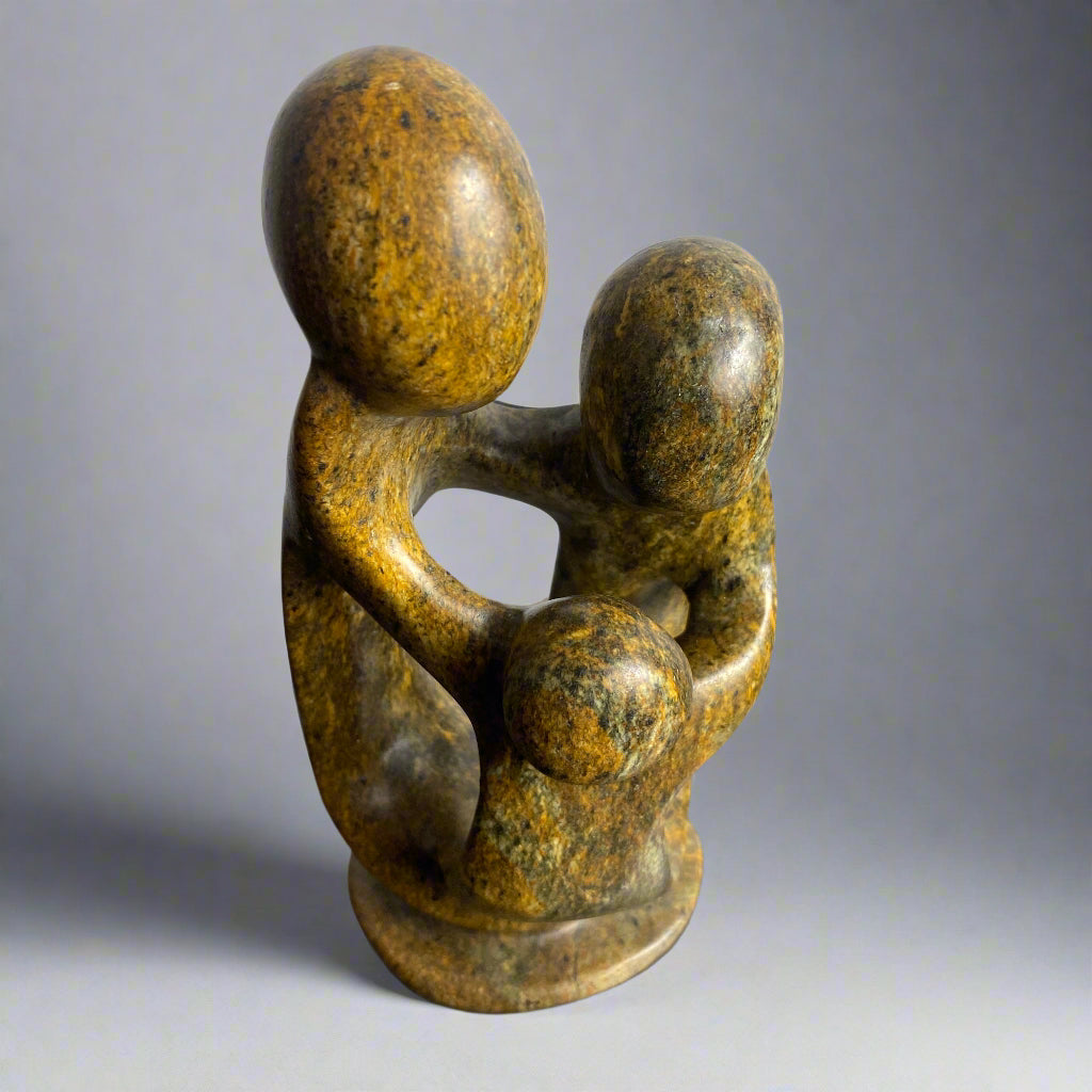 Stone family Sculpture