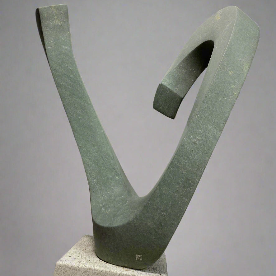 The Silent Soar - Zimbabwe Stone Sculpture - African Art