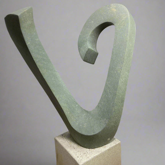 The Silent Soar - Zimbabwe Stone Sculpture - African Art