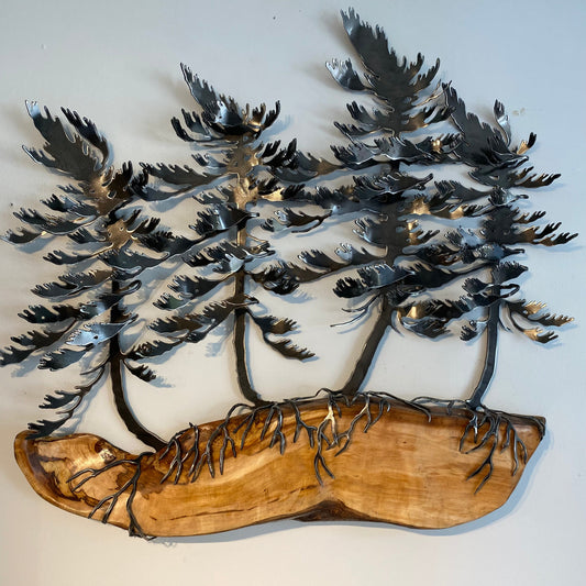 Cathy Mark Wind Swept Tree Wall Hanging on Maple