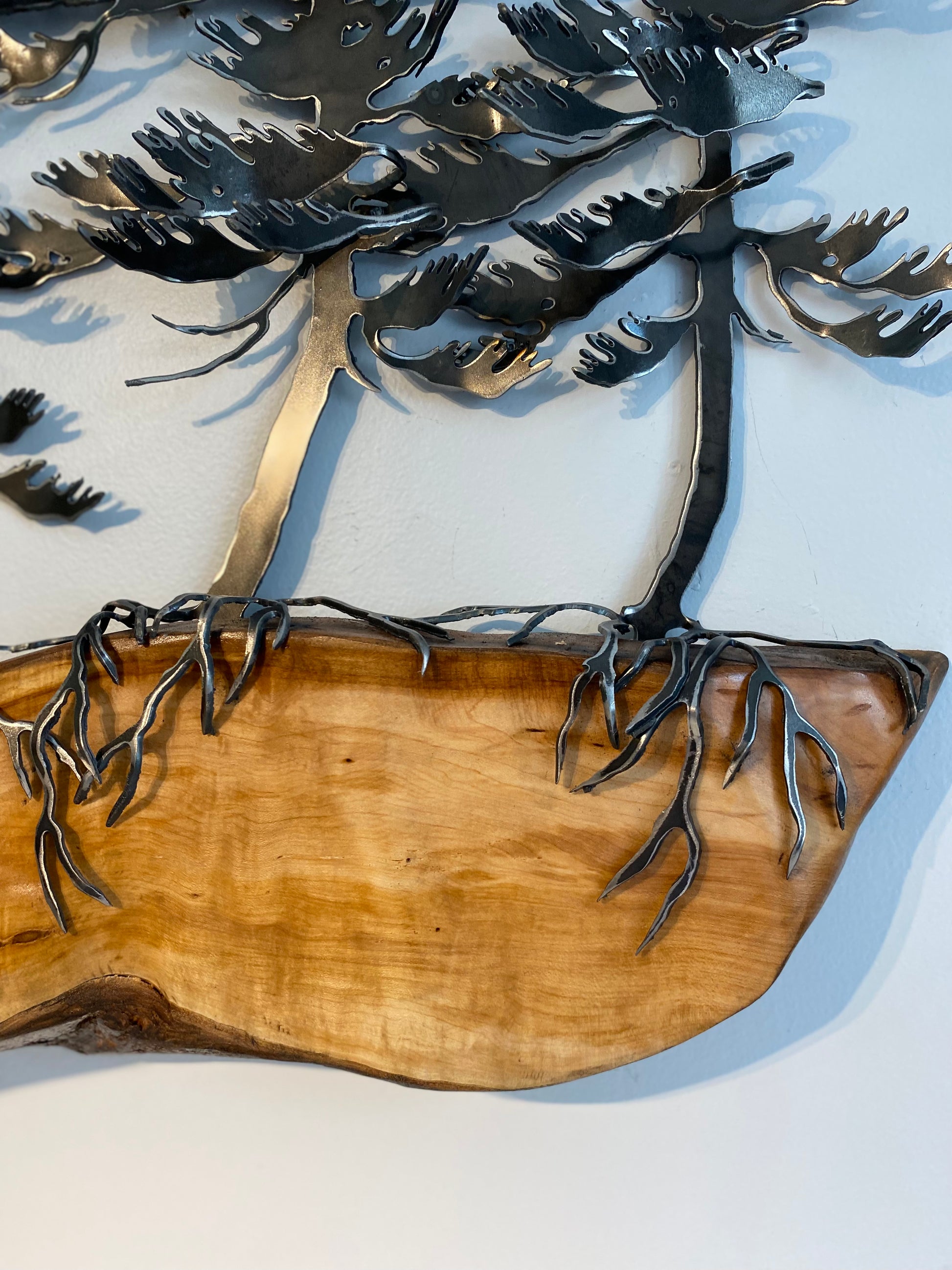 Cathy Mark Wind Swept Tree Wall Hanging on Maple