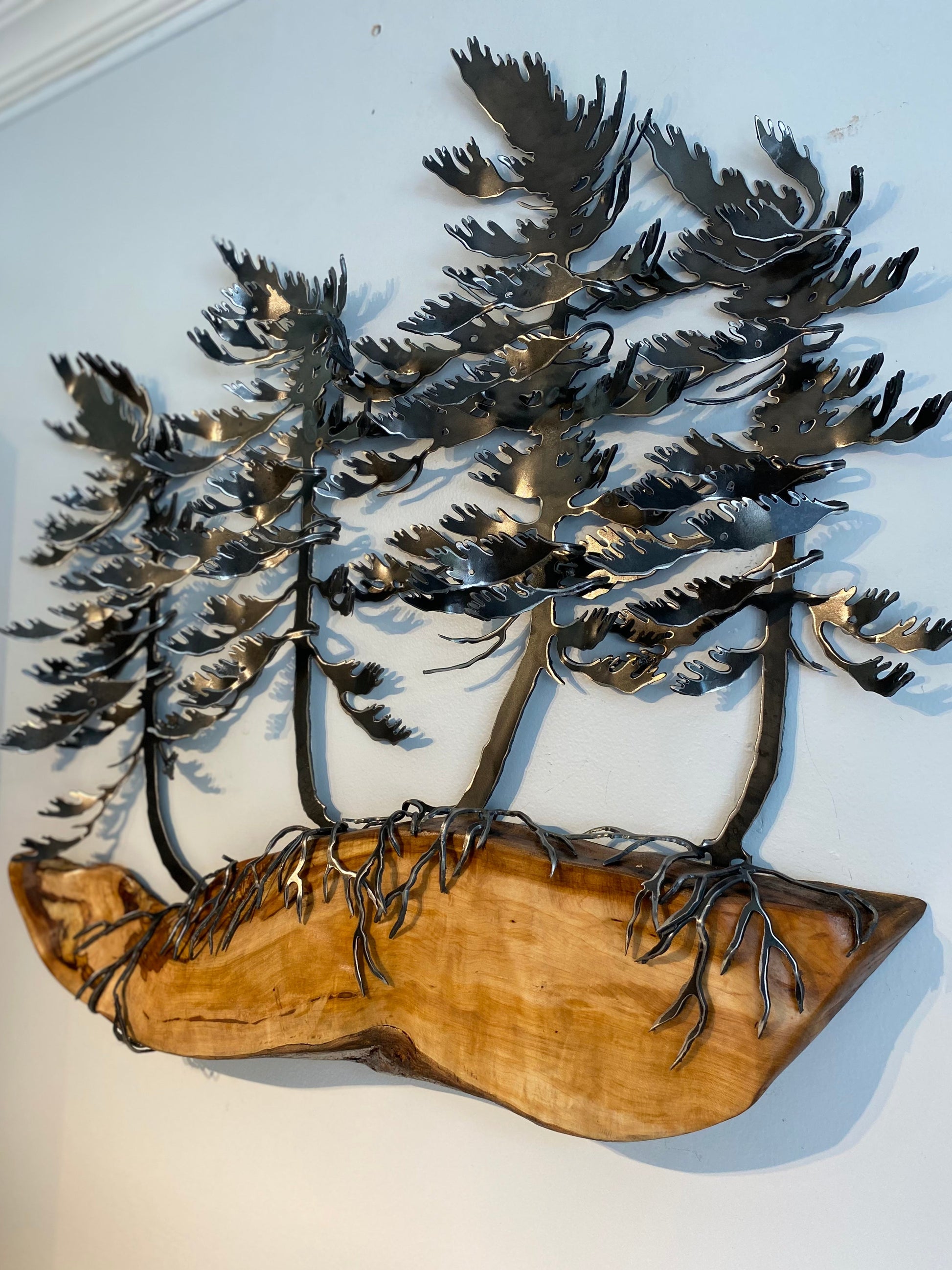 Cathy Mark Wind Swept Tree Wall Hanging on Maple