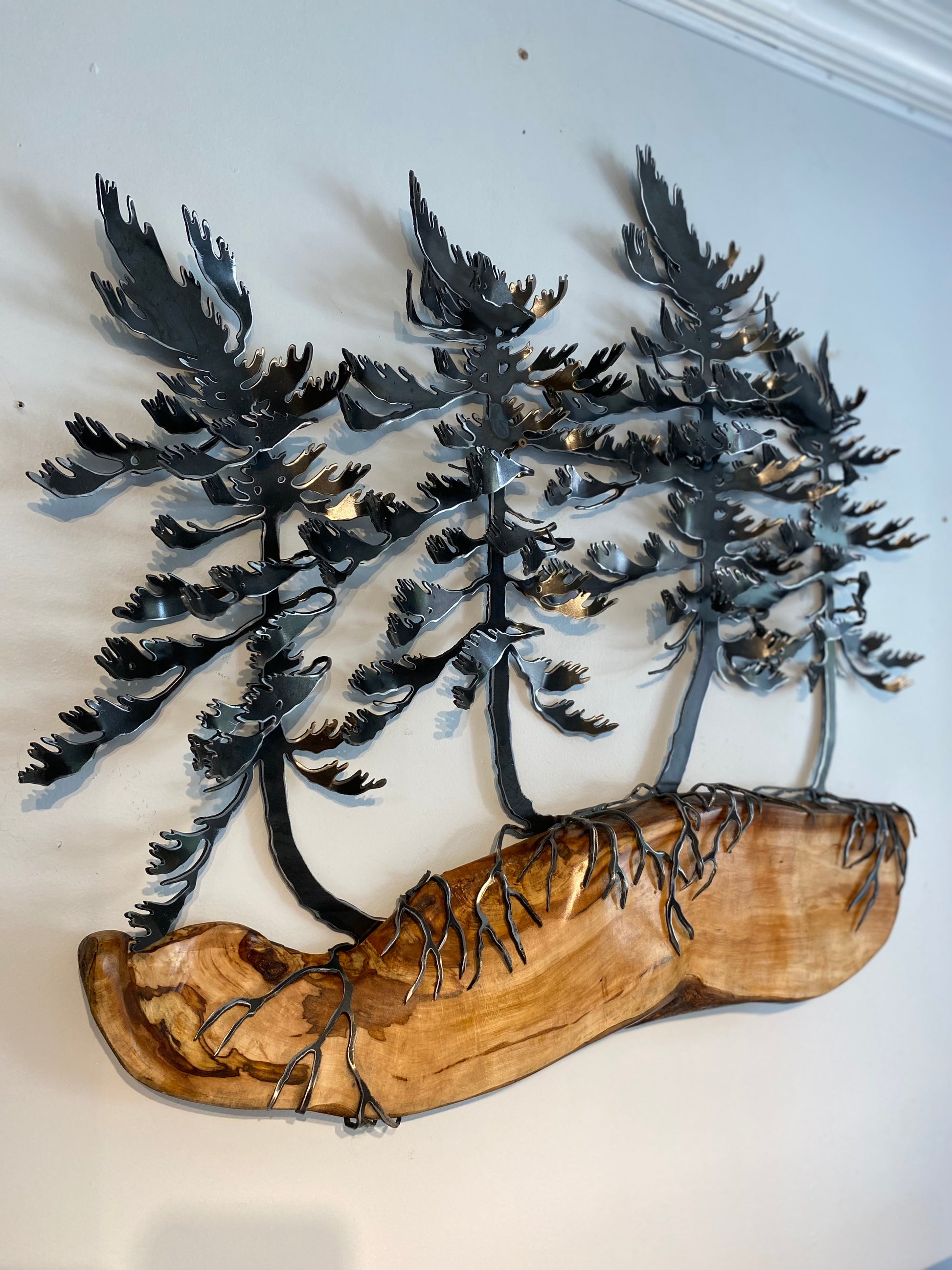 Cathy Mark Wind Swept Tree Wall Hanging on Maple