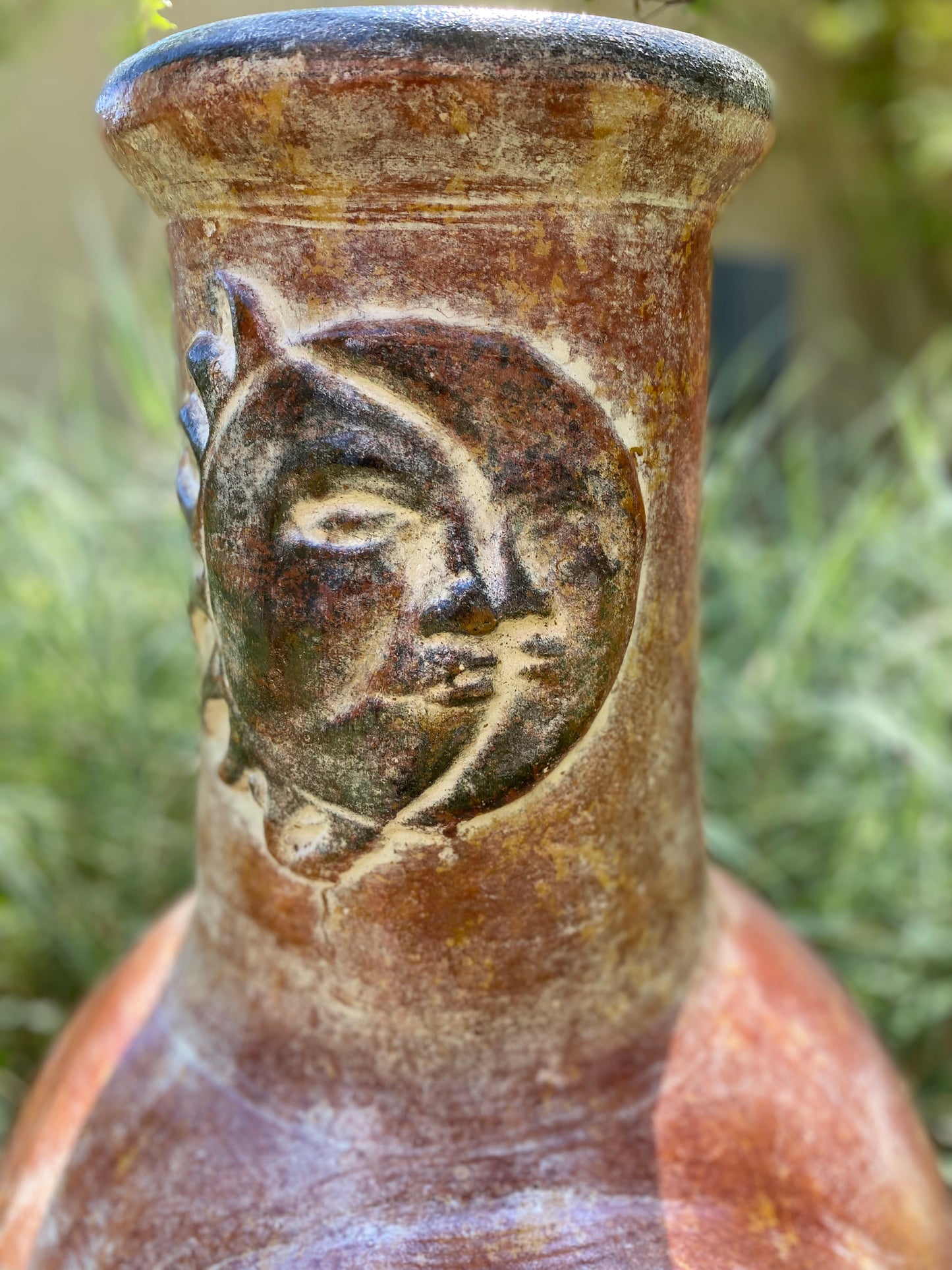 Chiminea with a moon