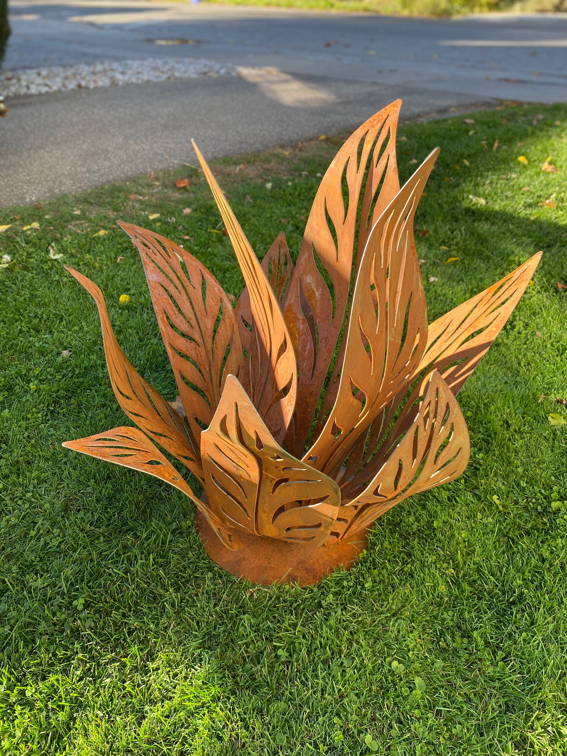 Metal garden decor