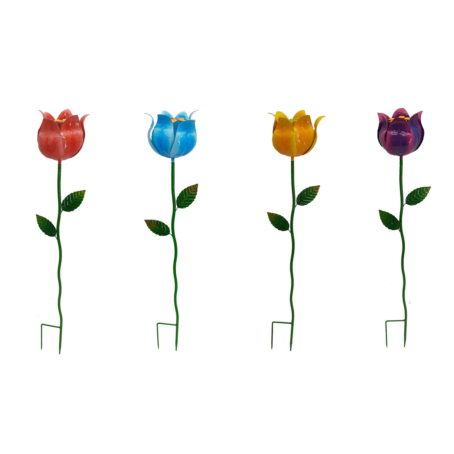metal tulip garden stake