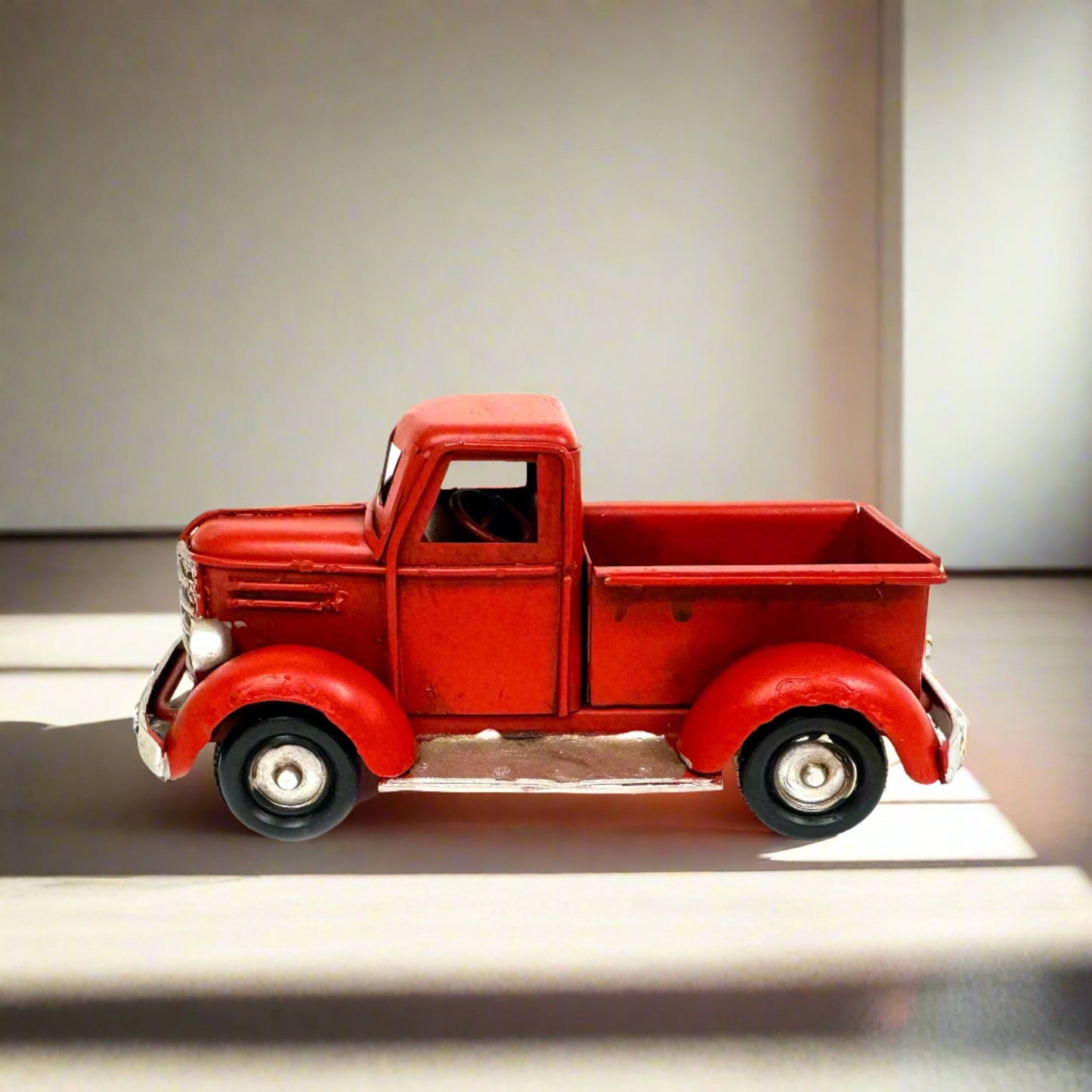 red toy pickup truck