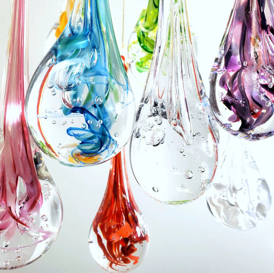 Collection of Hand-blown Glass Tears of Joy.