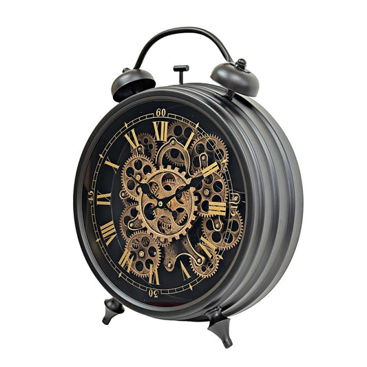 moving gear table clock