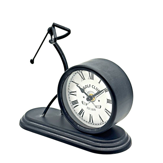 golfer table clock