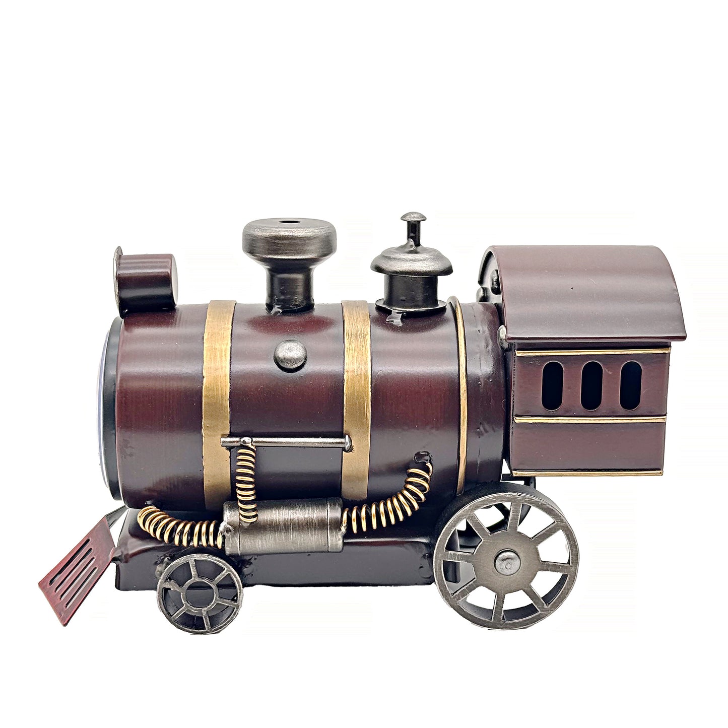Vintage train table clock