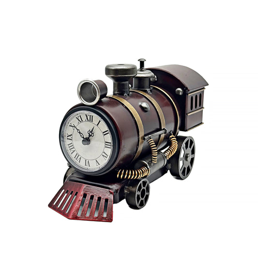 Vintage train table clock