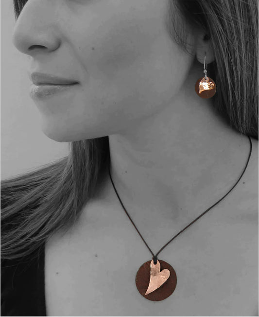 Old Tin Roof Tillie's Heart Earrings