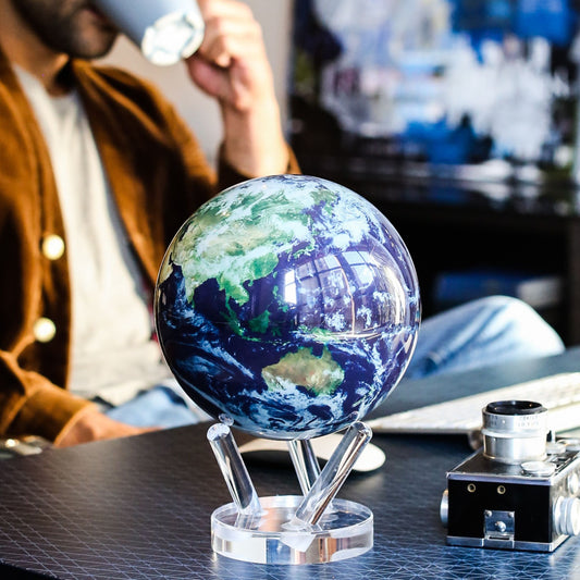 MOVA globe Earth with Clouds 4.5 inch rotating globe at Hamiltons of Pelham