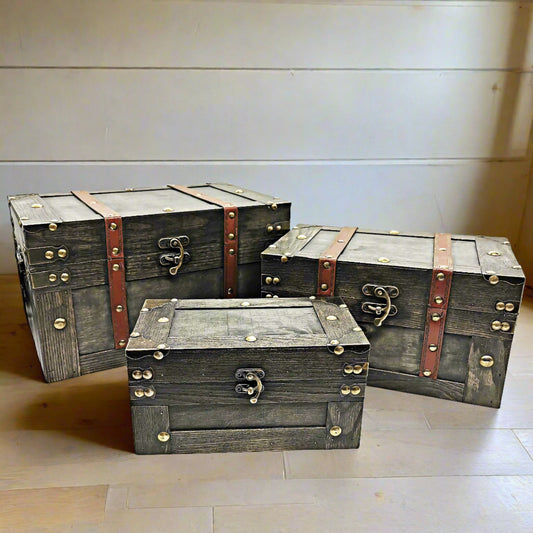 wooden storage chest