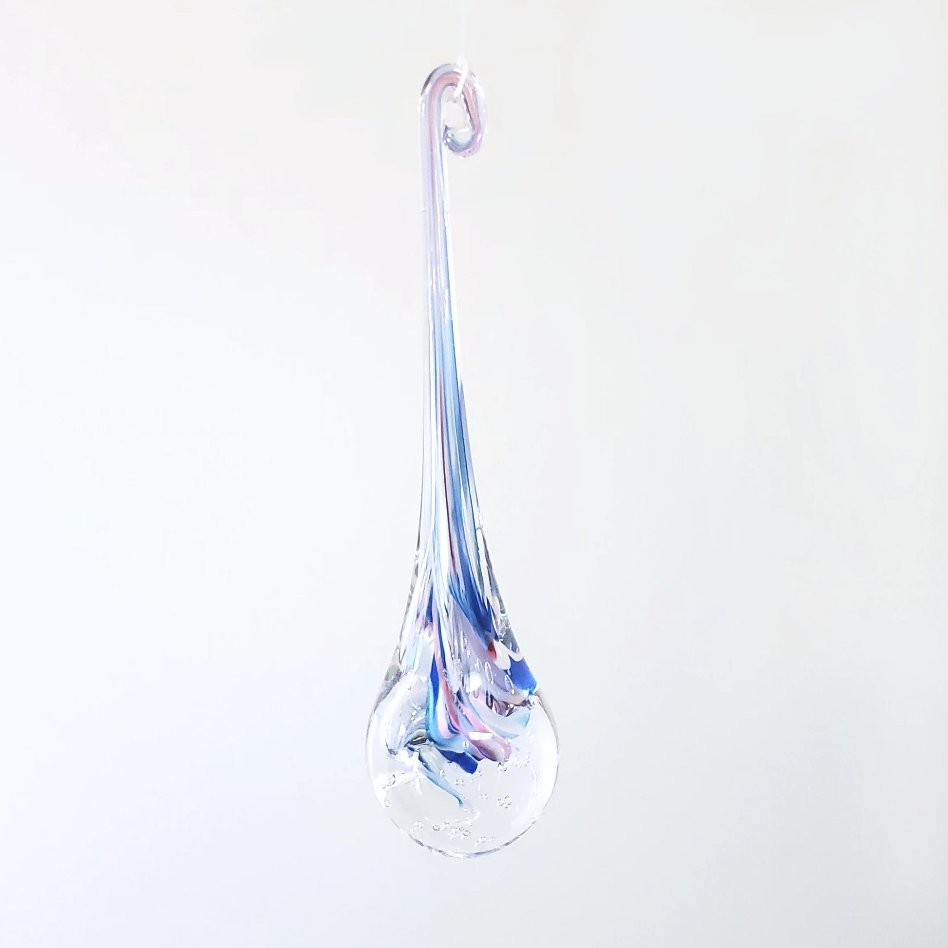 Mulit-coloured Hand-blown Glass Tear of Joy.