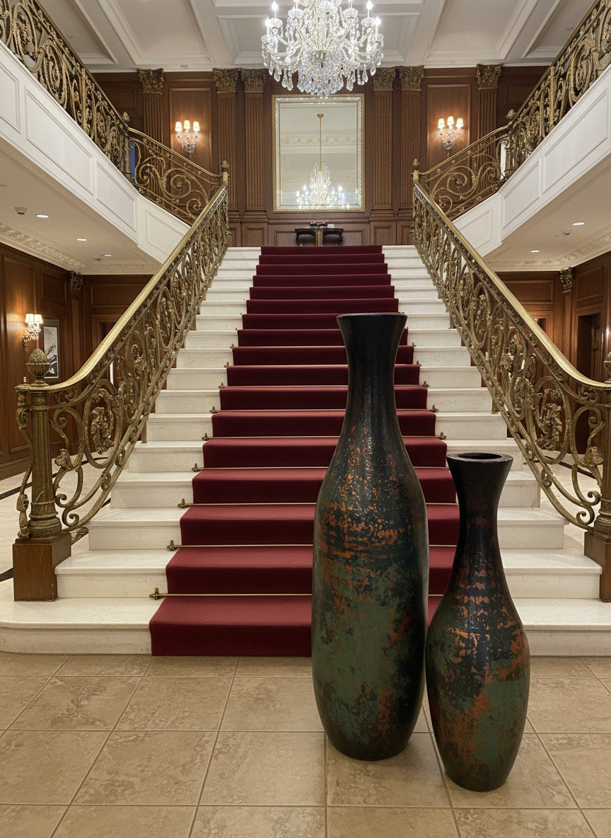 Mexican floor vases