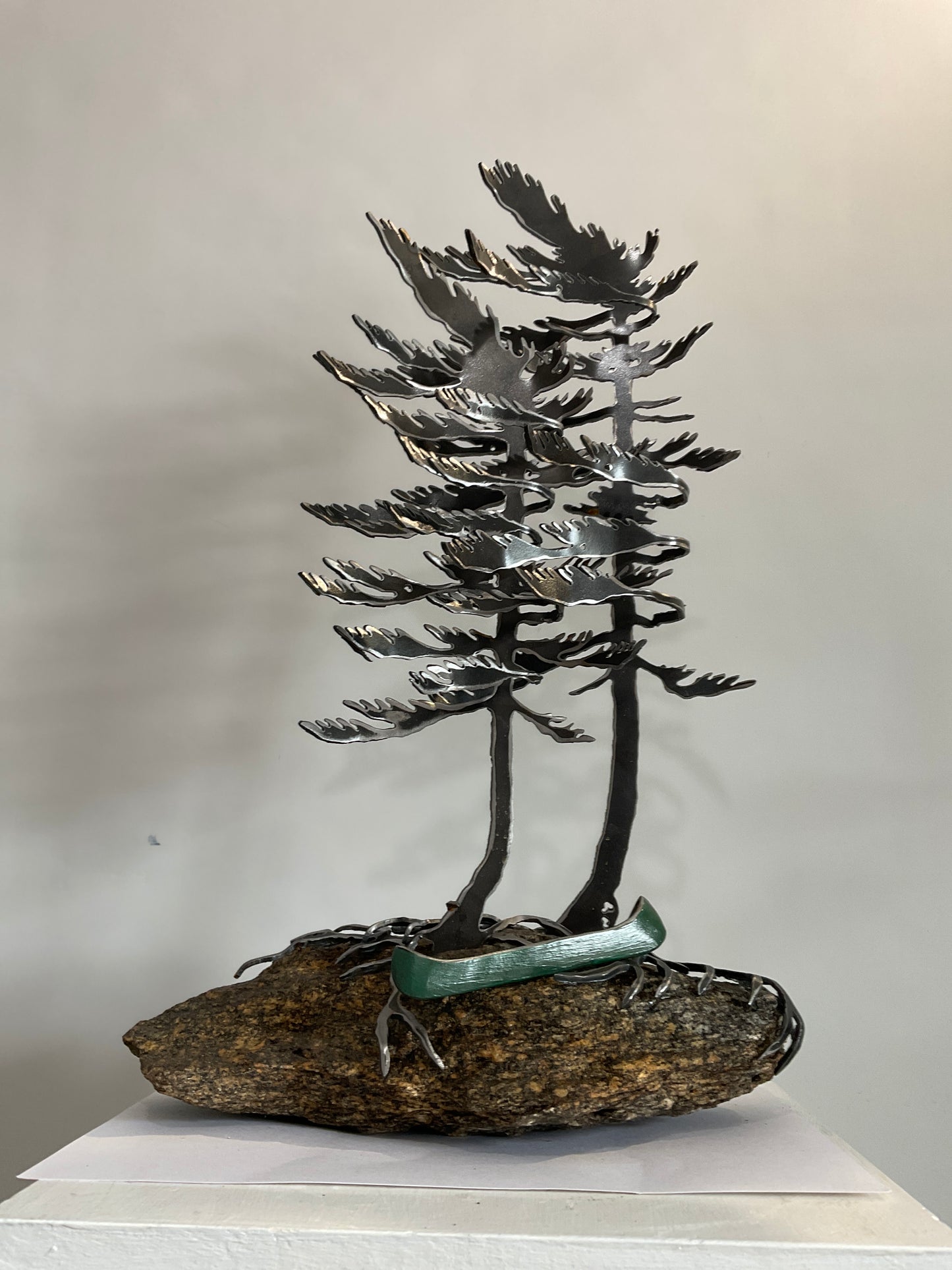 Windswept Trees with Canoe XXI
