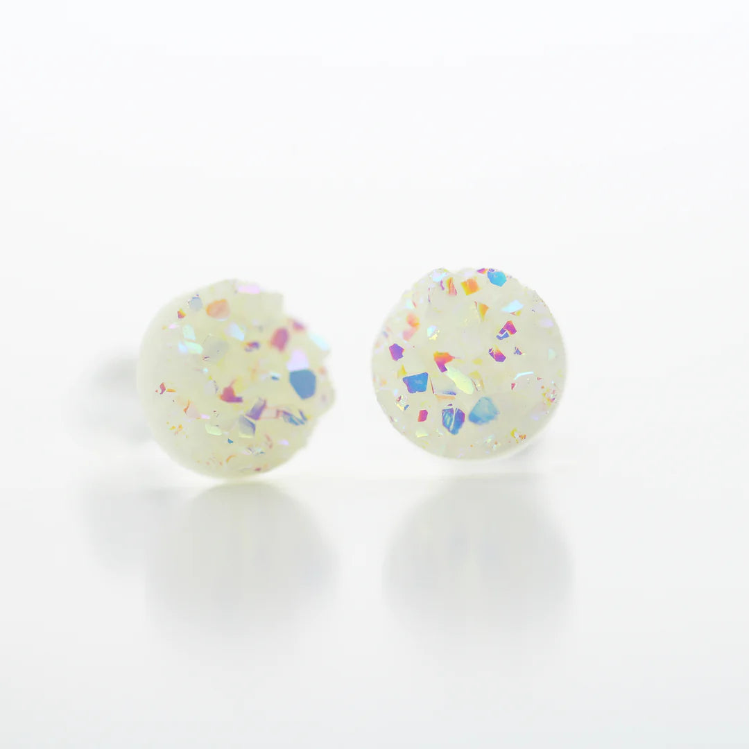 Druzy Geodes Earrings - Birthday Cake