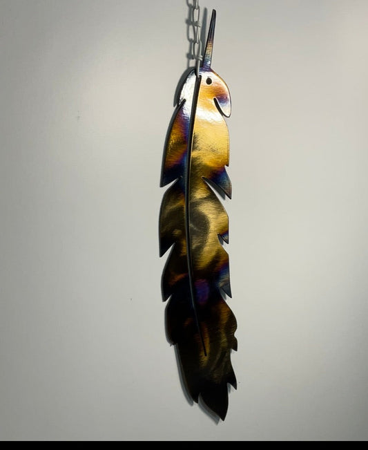 metal feather