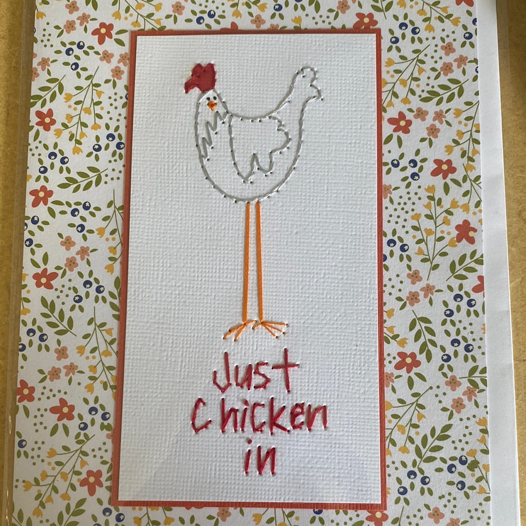 Hand Stitched Greeting Card