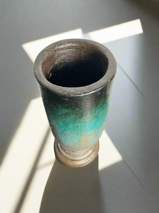Clay vase made in Mexico