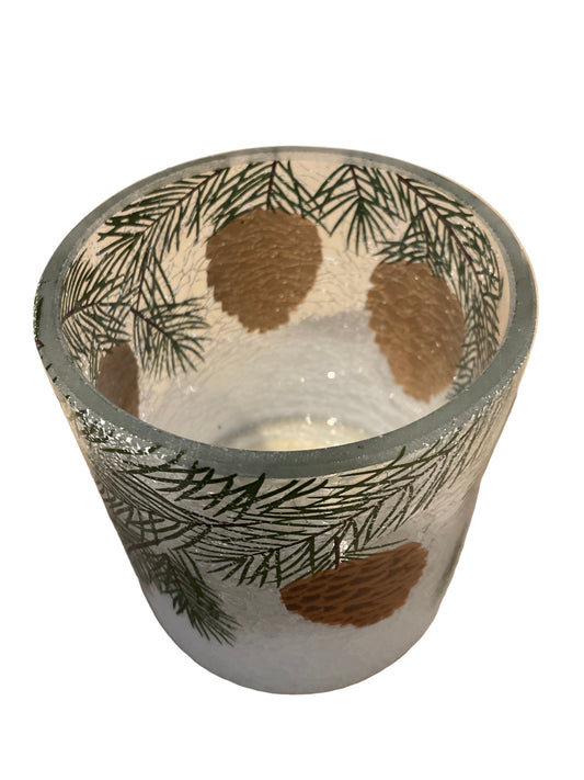 Pinecone Hurricane Vase