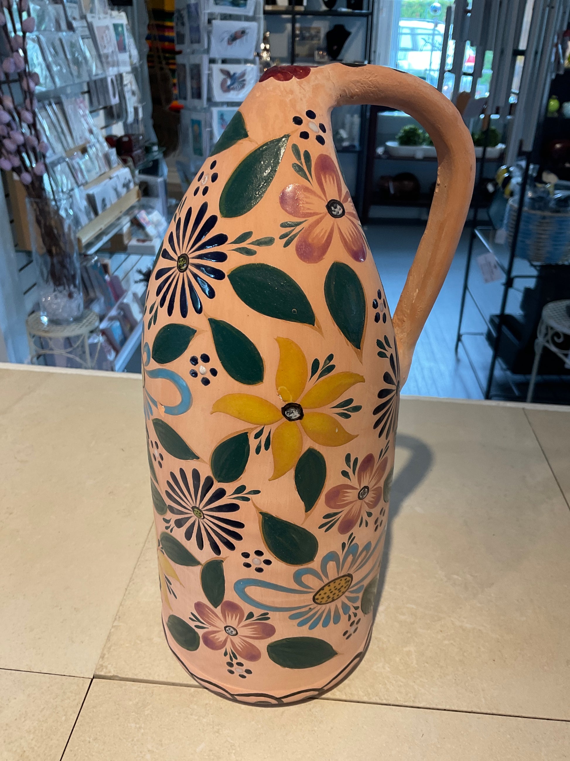Hand painted watering jug